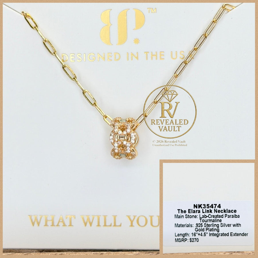 The Elara Link Necklace - Sterling Club Vermeil