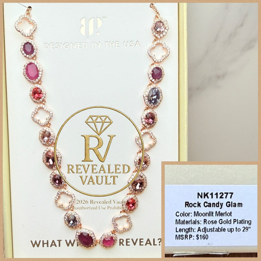 Rock Candy Glam - Moonlit Merlot -  Holiday Jewel Candy